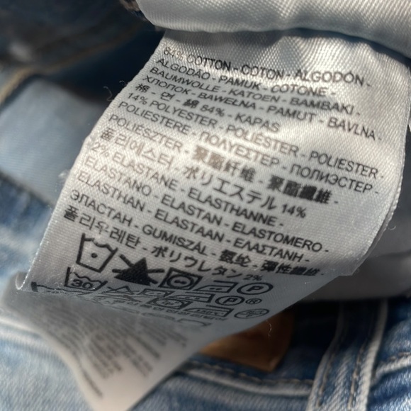 Levis Denim Jeans Stretch Legging Size 28 - Picture 5 of 10